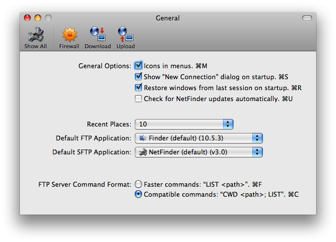 Prefs - General